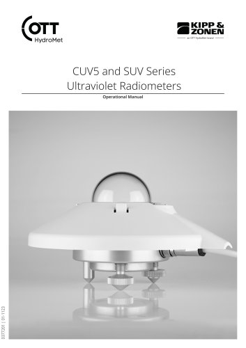 CUV5 and SUV Series Ultraviolet Radiometers