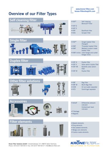 Overview of our Filter Types