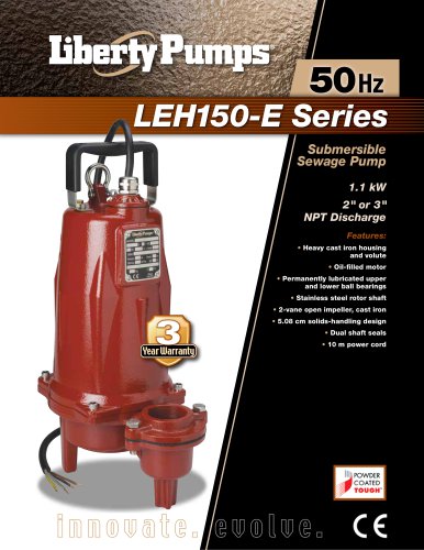 LEH150-E Series Sewage Pumps