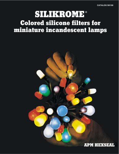 Colored Silicone Filters for miniature incandescent lights