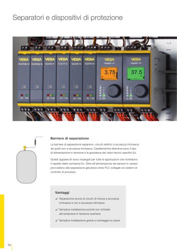 Catalogo prodotti: Barriere di separazione e protezioni  (Elaborazione del segnale)