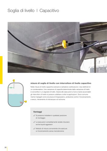 Catalogo prodotti: Capacitiva VEGACAP (Soglia di livello)