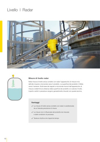 Catalogo prodotti: Radar VEGAPULS (Misura di livello)