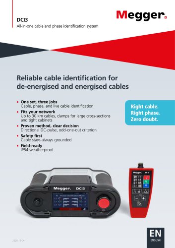 DCI3 - All-in-one cable and phase identification system