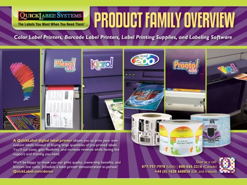 QuickLabel Systems Product Family