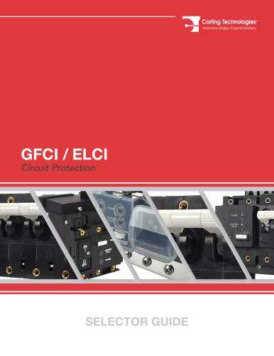 GFCI/ELCI Circuit Protection Product Selector Guide