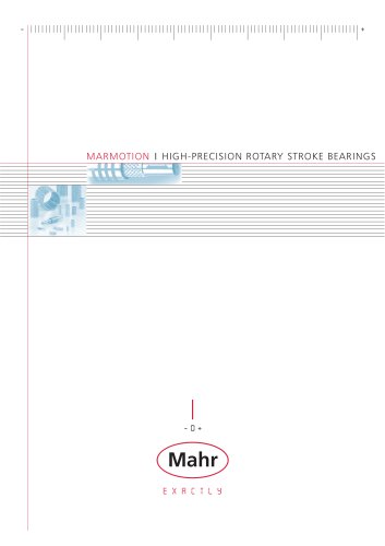 MarMotion high-precision Rotary Stroke Bearings