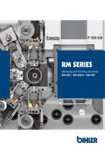 Brochure cam-controlled multi-slide machines RM series