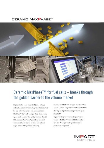 Ceramic MaxPhase for Fuel Cells