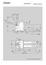 Transpallet elettrico con sollevamento forche WP 3080 - 2