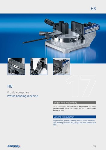 HB, Profile bending machine