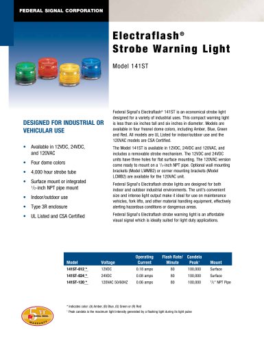 141ST Electraflash® Strobe Warning Light