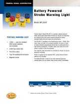 BPL26ST Battery Powered Strobe Warning Light