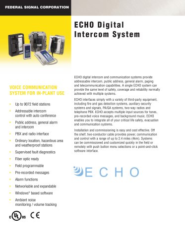 ECHO Digital Intercom System