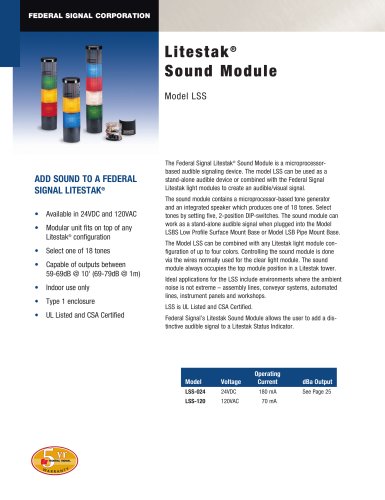 LSS Litestak® Sound Module