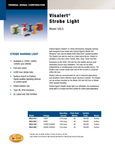 VALS Visalert® Strobe Light