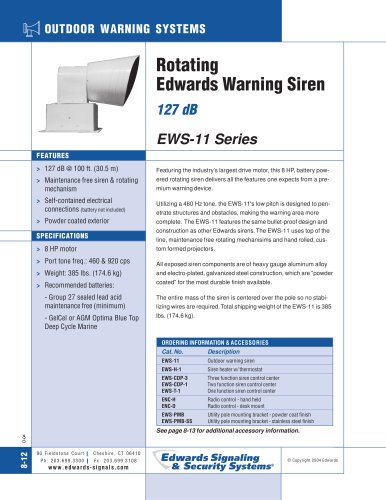 EWS-11 Series Catalog