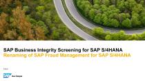 SAP Business Integrity Screening for SAP S/4HANA