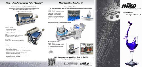 Filling Machine / In-Line Filler