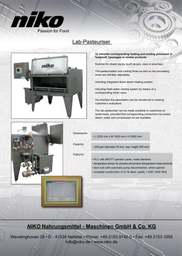 Lab-Pasteurizer