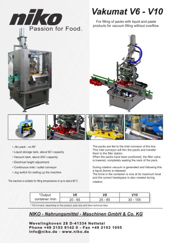 Vacuum Machine V6 - V10