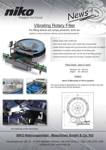 Vibrating Rotary Filler