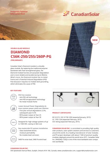 Diamond CS6K-P-PG