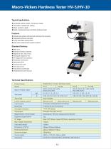 Macro-Vickers Hardness Tester HV-5/10 series