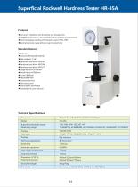 Manual Superficial Hardness Tester HR-45A