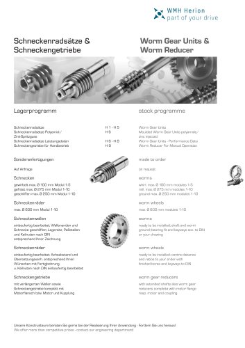 Worm Gear Units